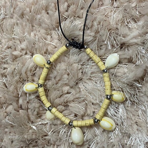 Boho Anklet Chain Shell Tassel Pendant Beaded Women’s - Picture 5 of 5